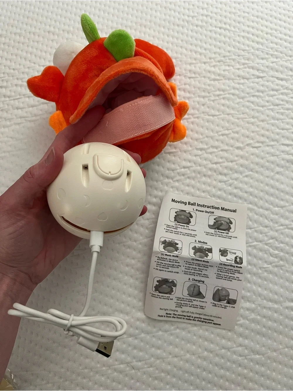 Gukco Interactive Bouncing Crab Dog Toy